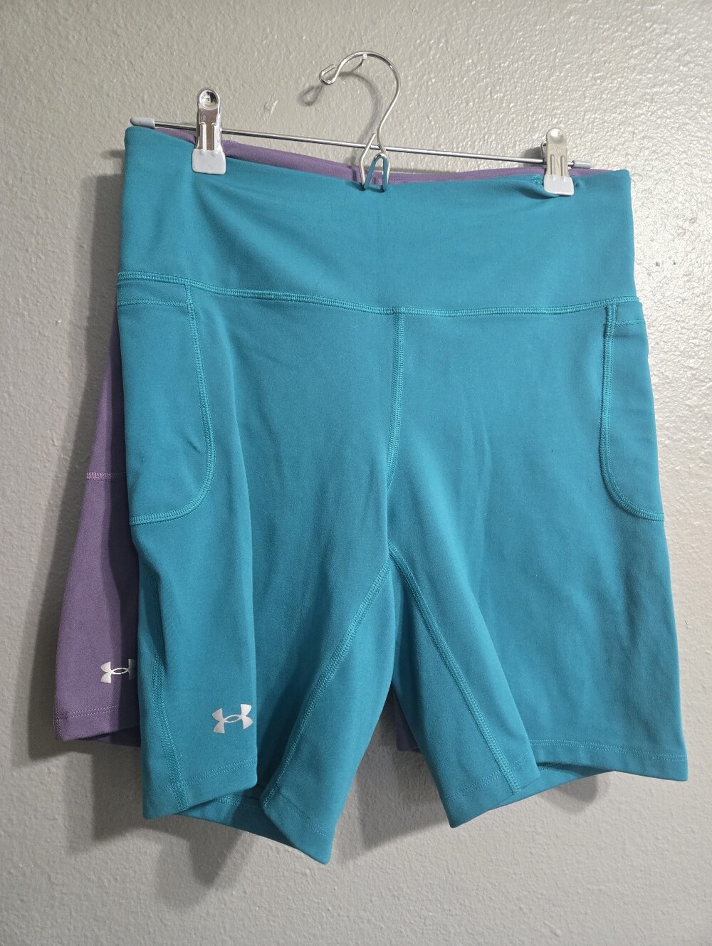 Under Armour Teal and Lavender Athletic Shorts Bundle Size Large